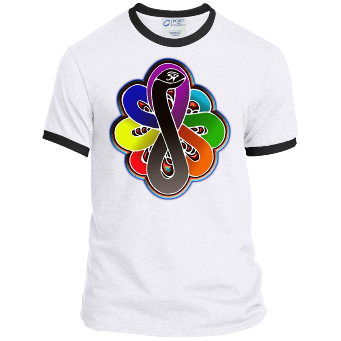 Infinity Snake of B-mwelo(chakras) Ringer Tee