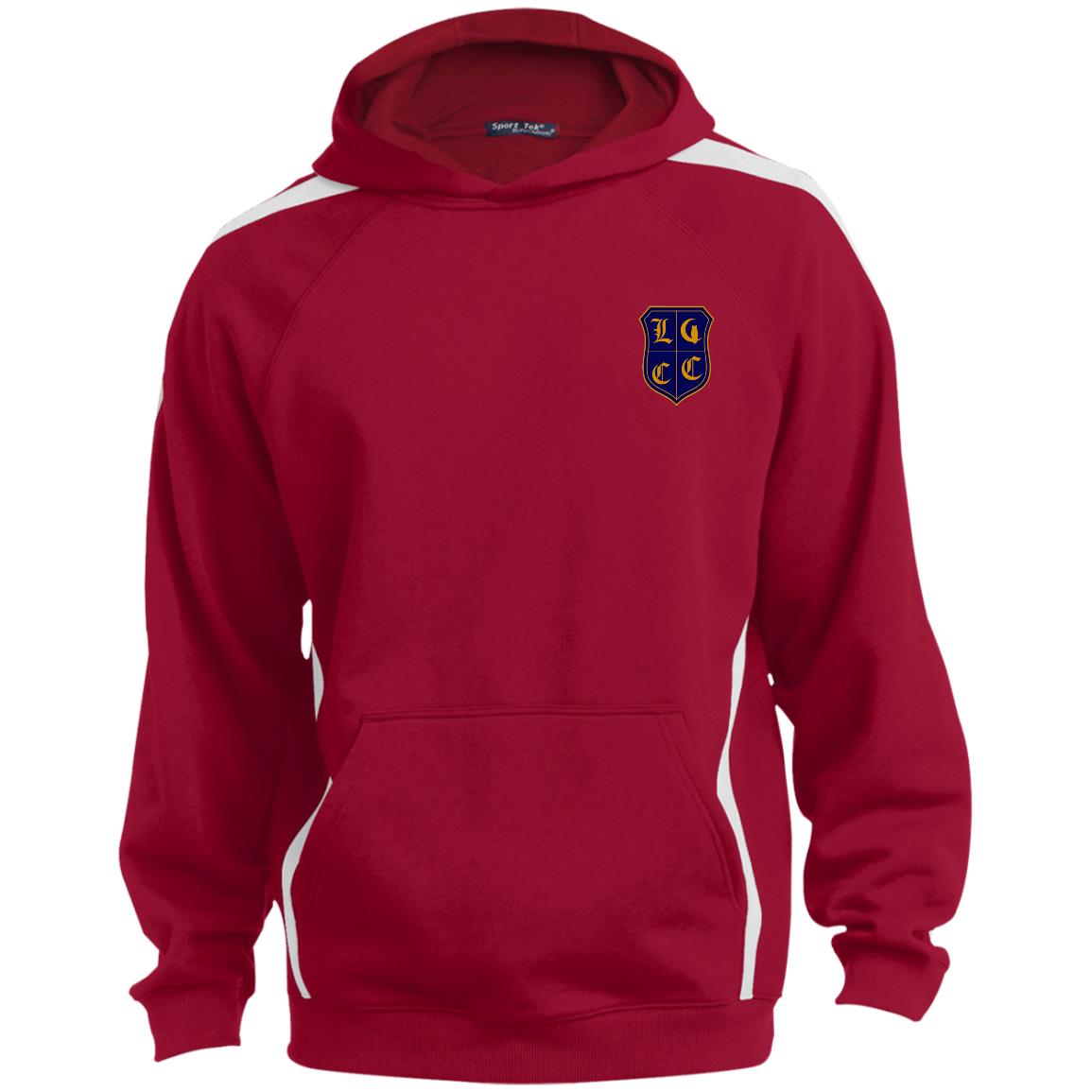 LCC Royal DTG Sleeve Stripe Sweatshirt Lined Hood