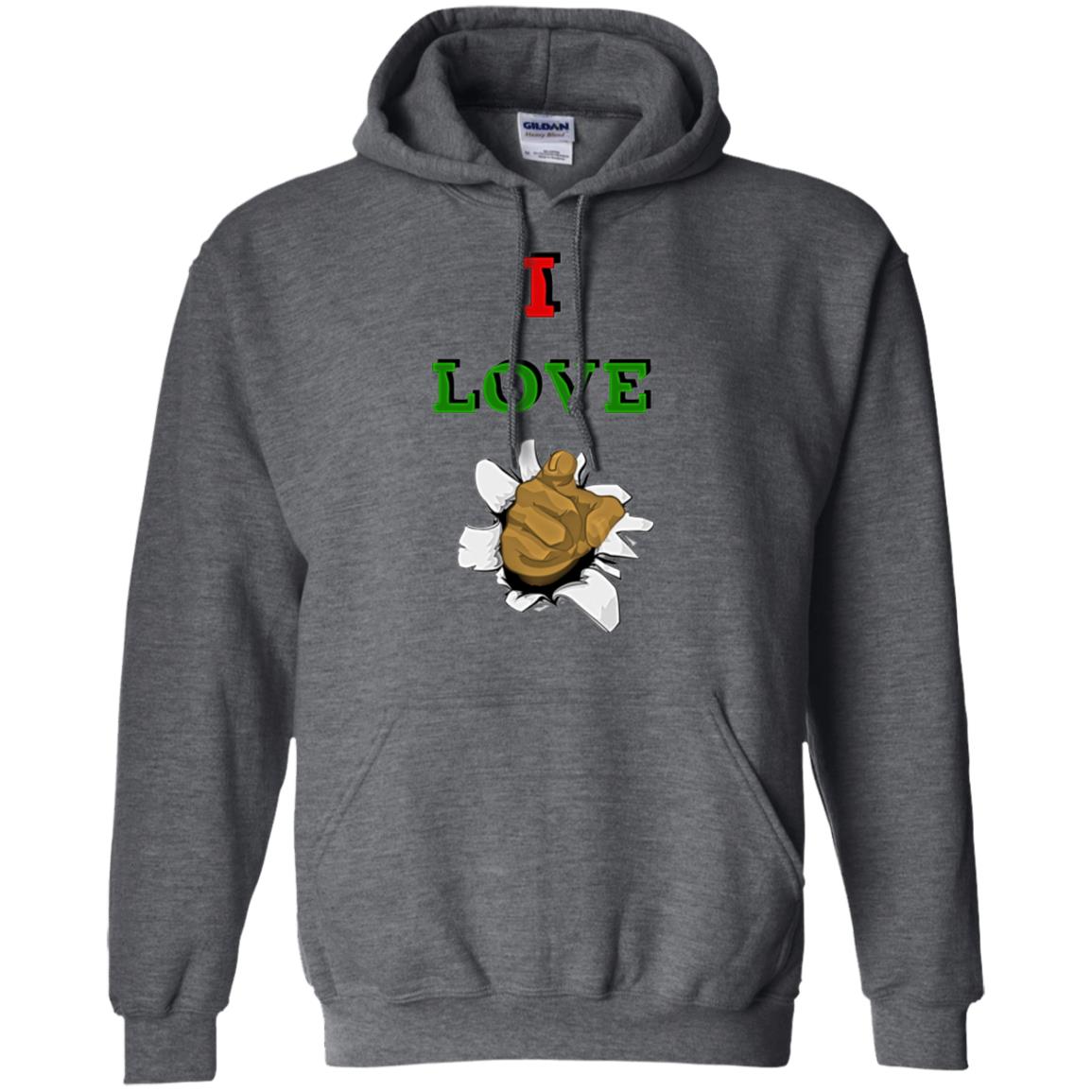 I Love You men Pullover Hoodie
