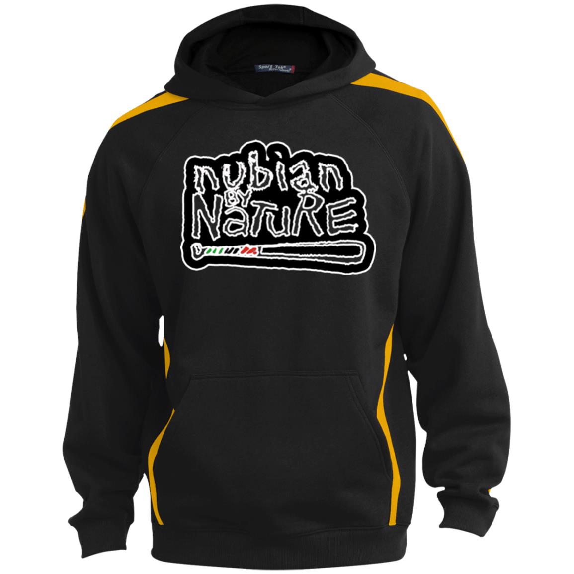 Nubian By Nature Sport Sleeve Stripe Sweatshirt  Lined Hood