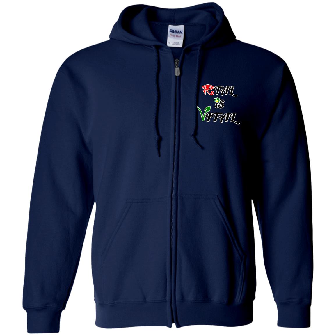 Ital Is Vital EM Zip Up Hooded Sweatshirt