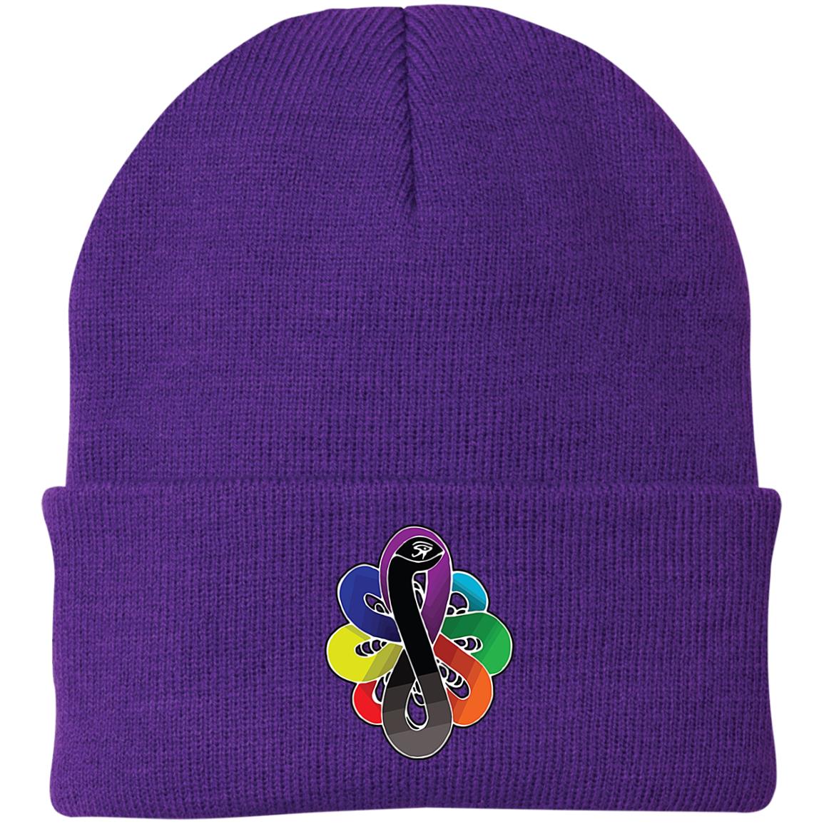 Chackra Snake of creation Knit Cap