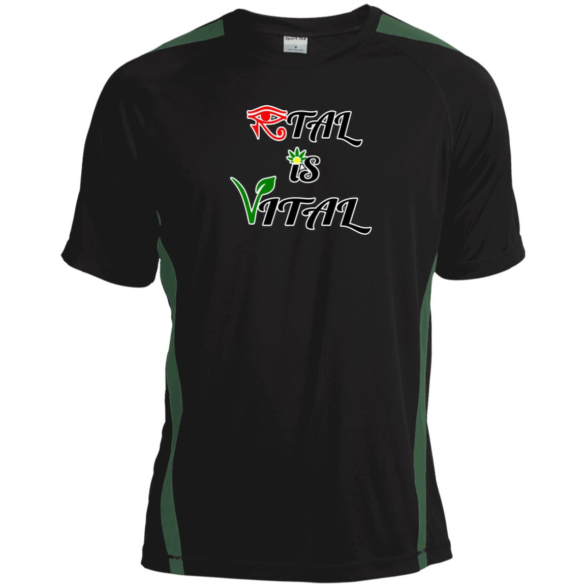 Ital Is Vital Sport-Tek Dry Zone Crew