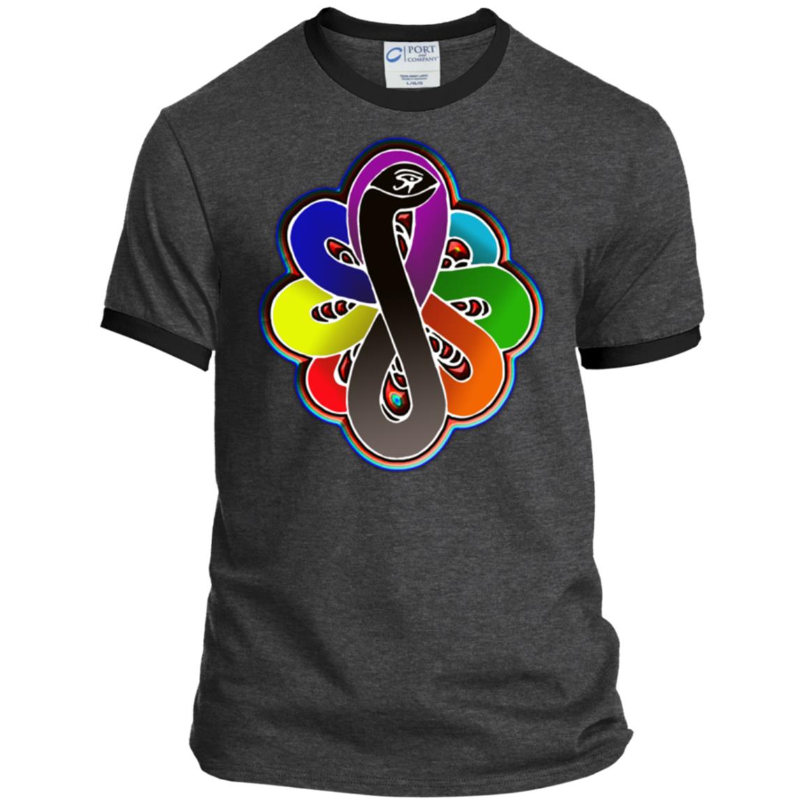 Infinity Snake of B-mwelo(chakras) Ringer Tee