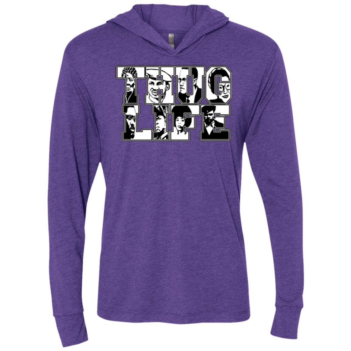 Thug Life Icon Unisex  LS Hooded T-Shirt