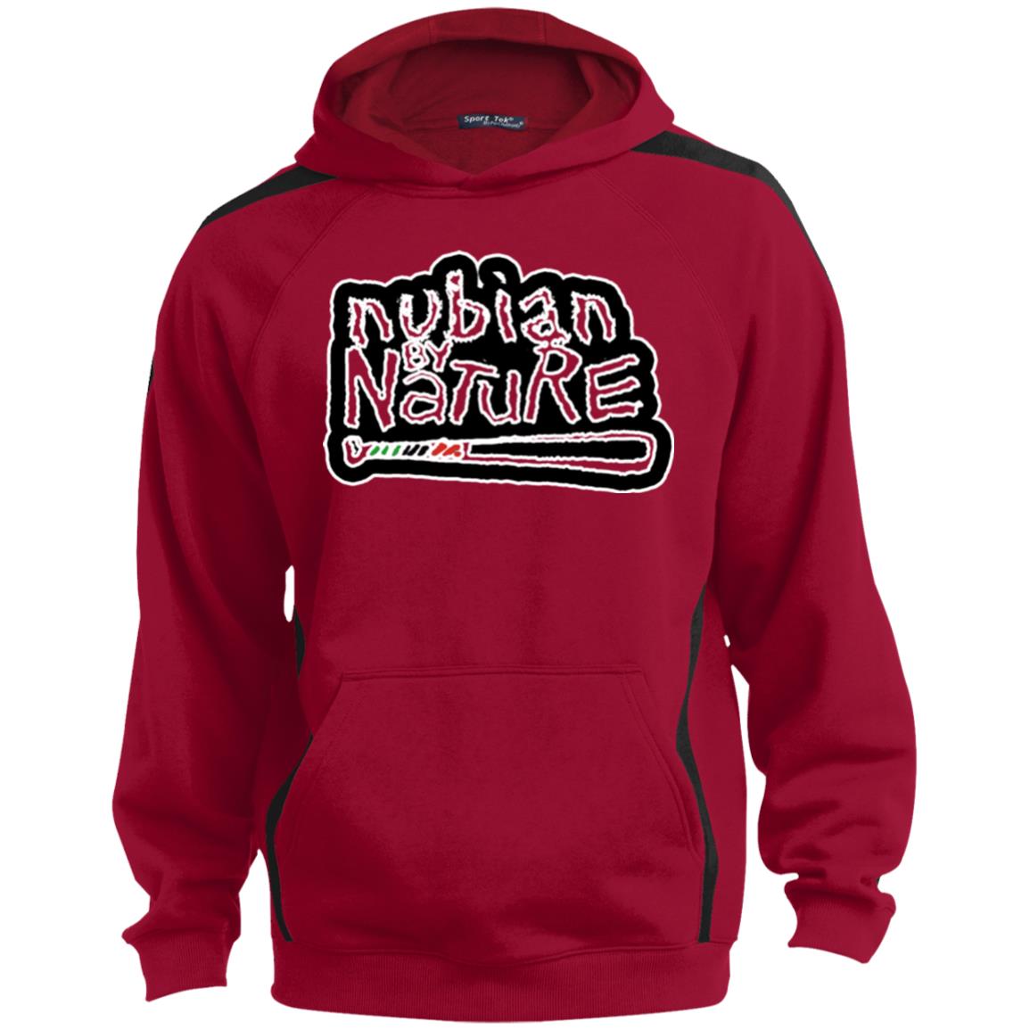 Nubian By Nature Sport Sleeve Stripe Sweatshirt  Lined Hood
