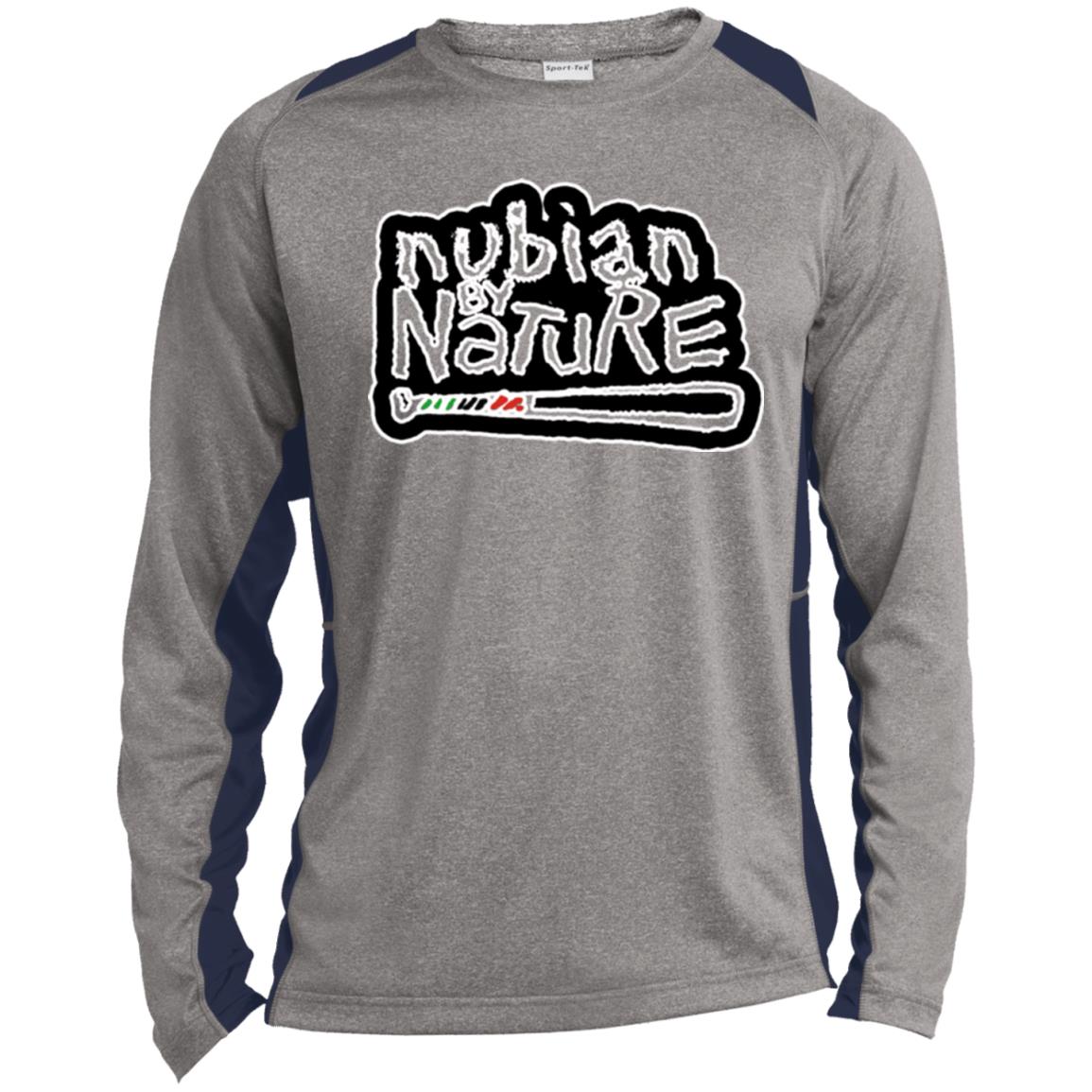Nubian By Nature LS Sport LS Heather Poly T-Shirt