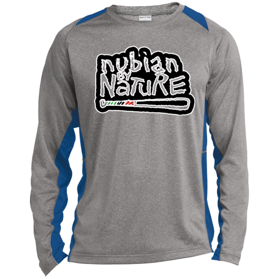 Nubian By Nature LS Sport LS Heather Poly T-Shirt