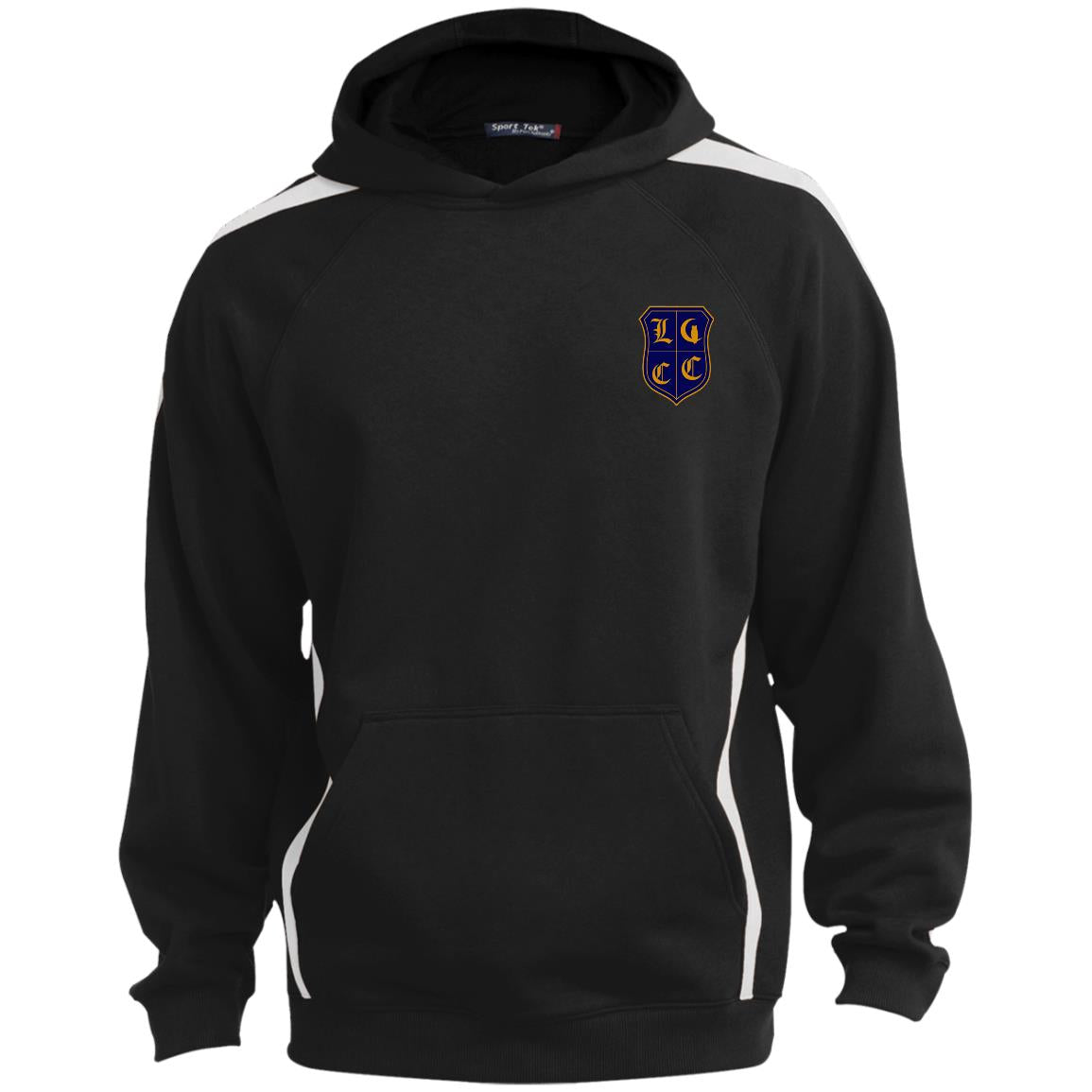 LCC Royal DTG Sleeve Stripe Sweatshirt Lined Hood