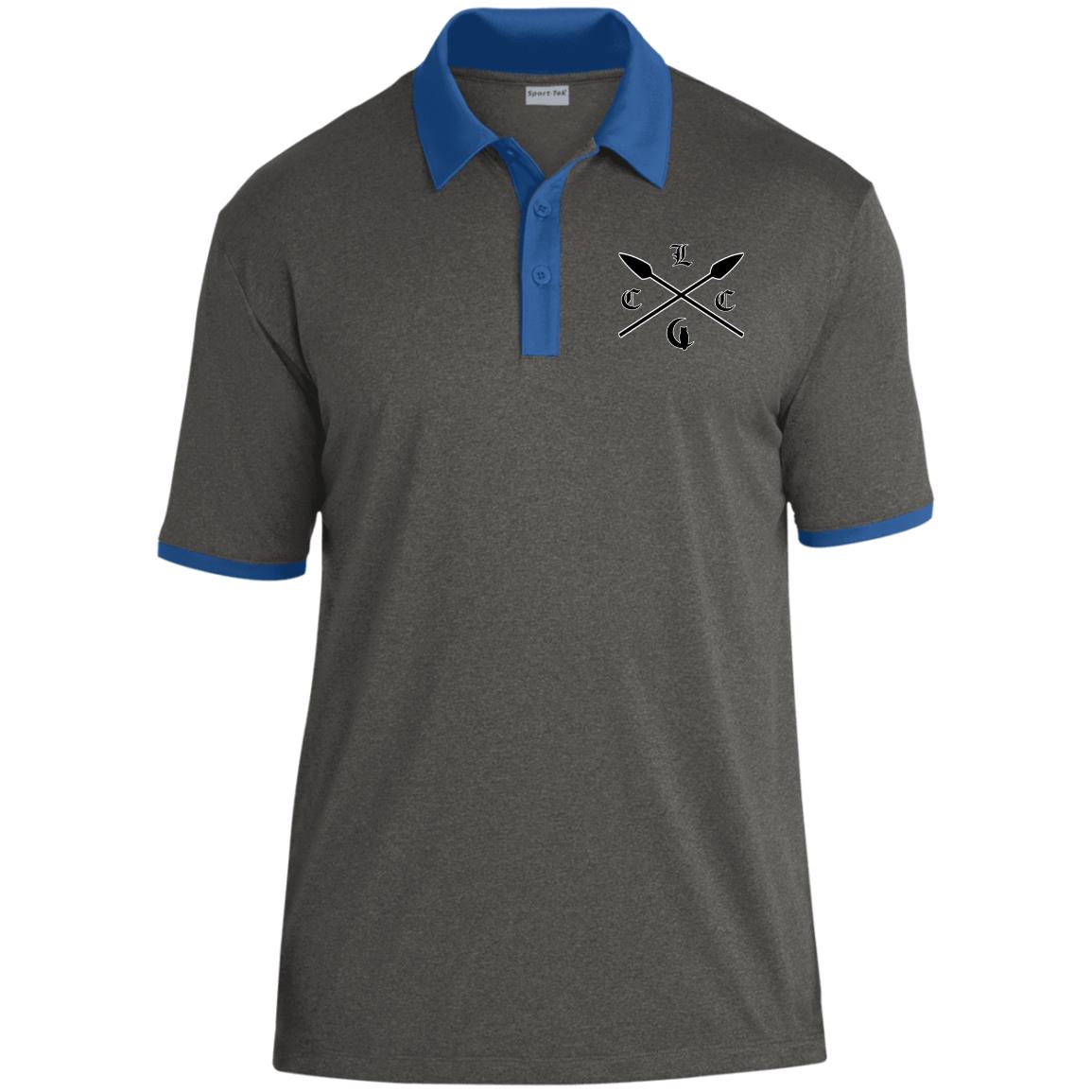 LCC SL Heather Contrast Polo