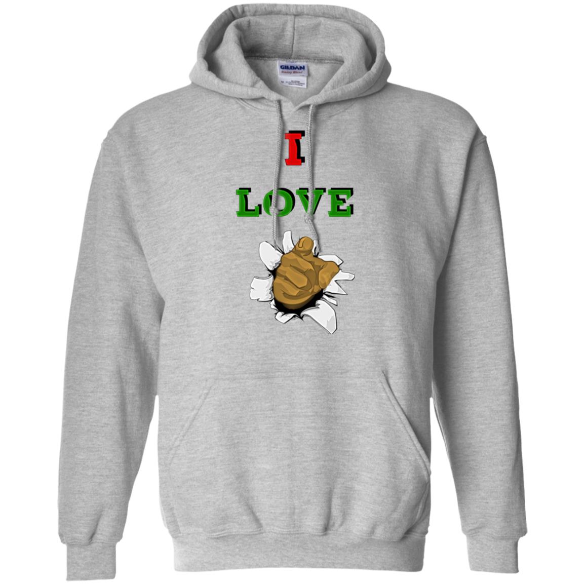 I Love You men Pullover Hoodie