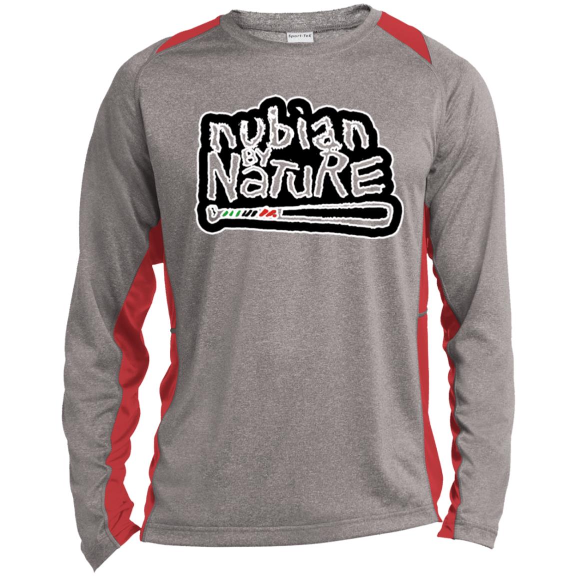 Nubian By Nature LS Sport LS Heather Poly T-Shirt