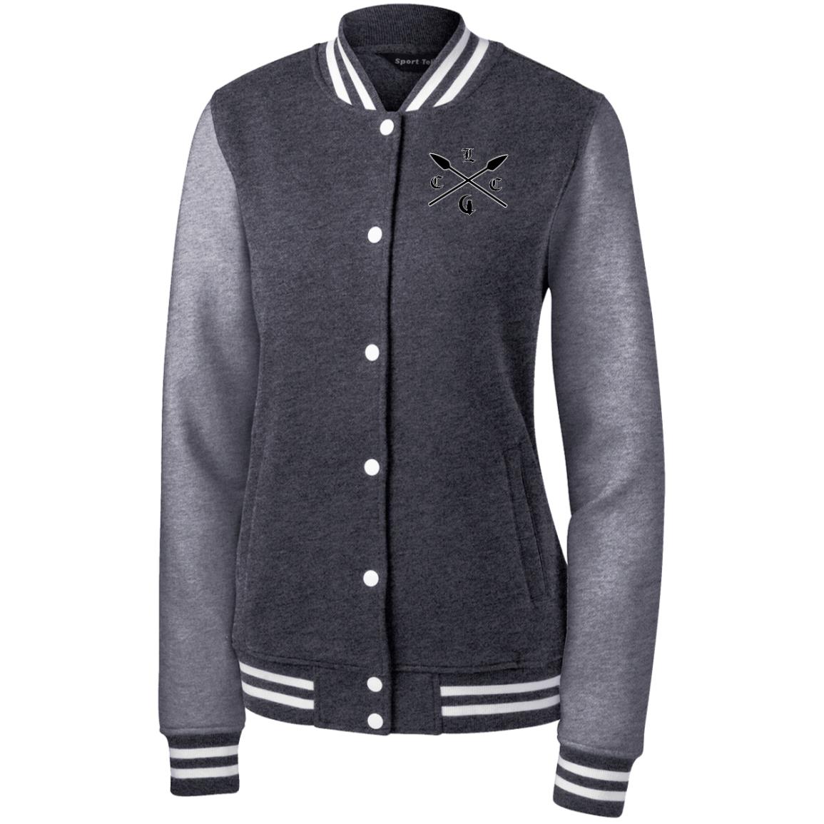 LST270 Sport-Tek Women's Fleece Letterman Jacket