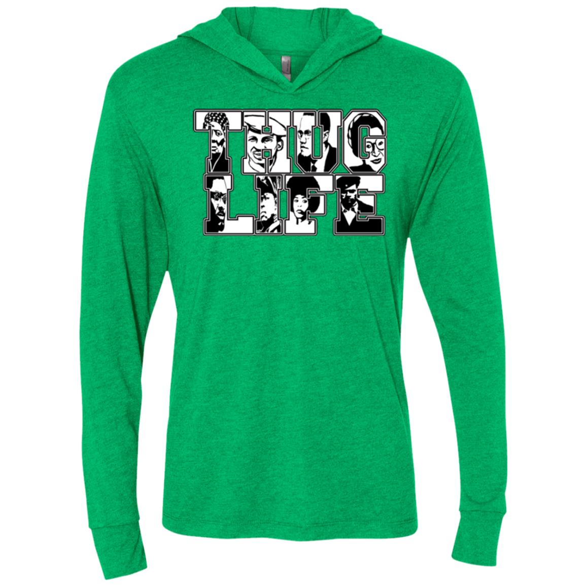 Thug Life Icon Unisex  LS Hooded T-Shirt