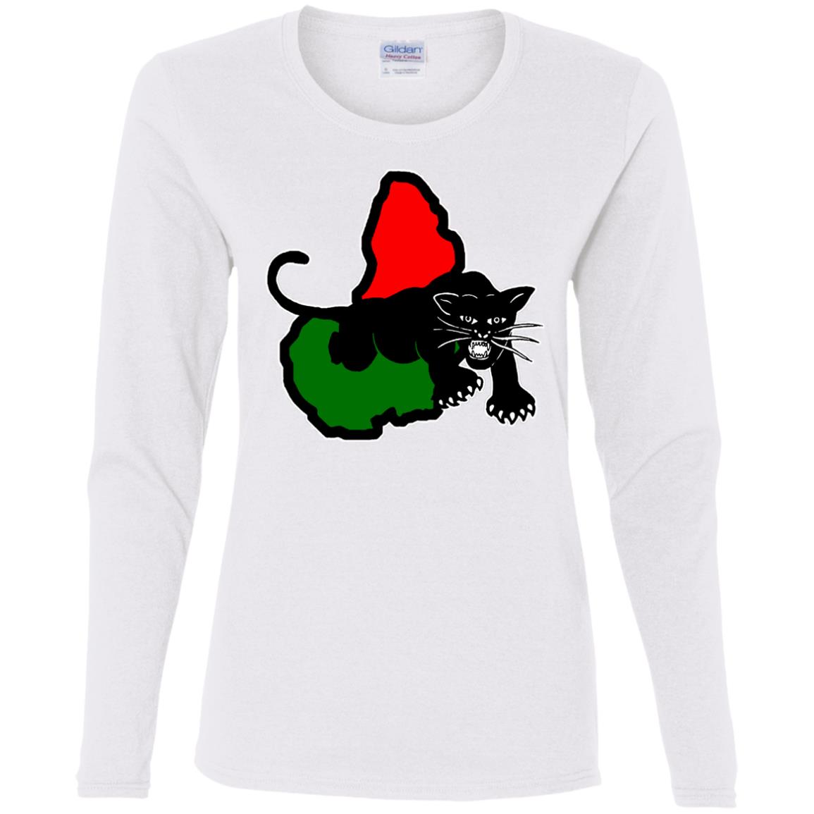 Afrika Panther RBG  Ladies' LS T-Shirt