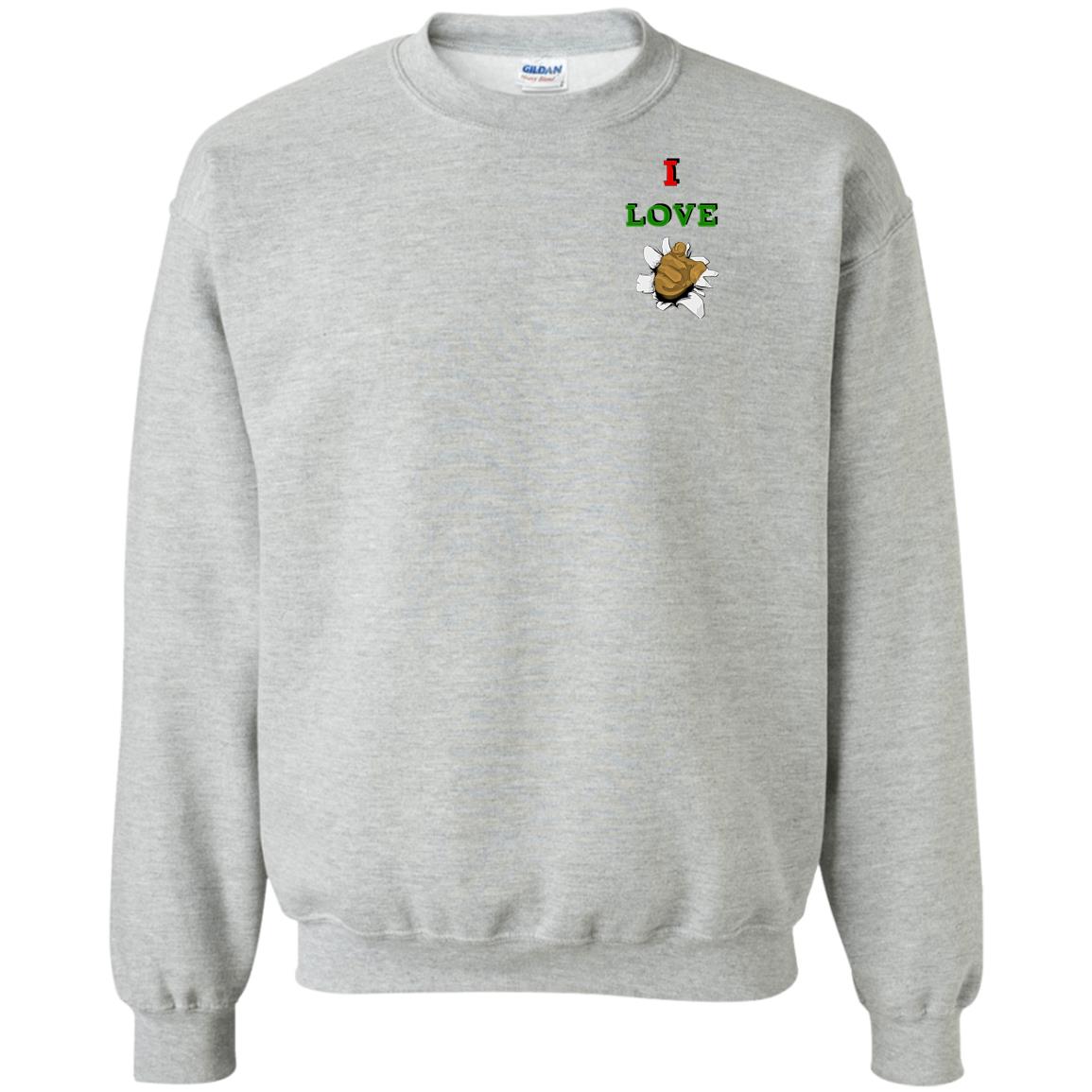 I Love You men Crewneck Pullover