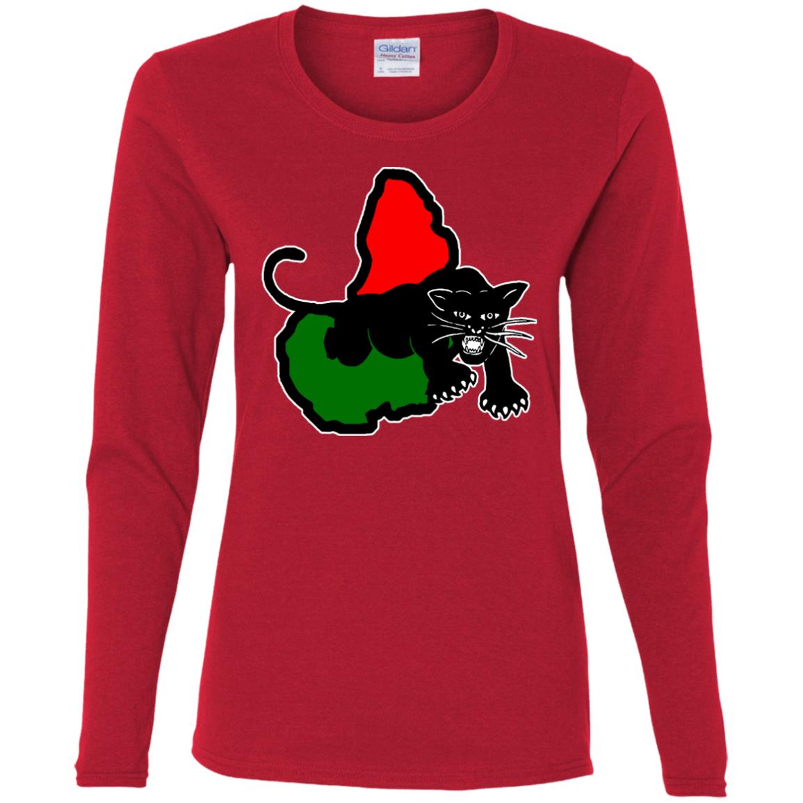 Afrika Panther RBG  Ladies' LS T-Shirt