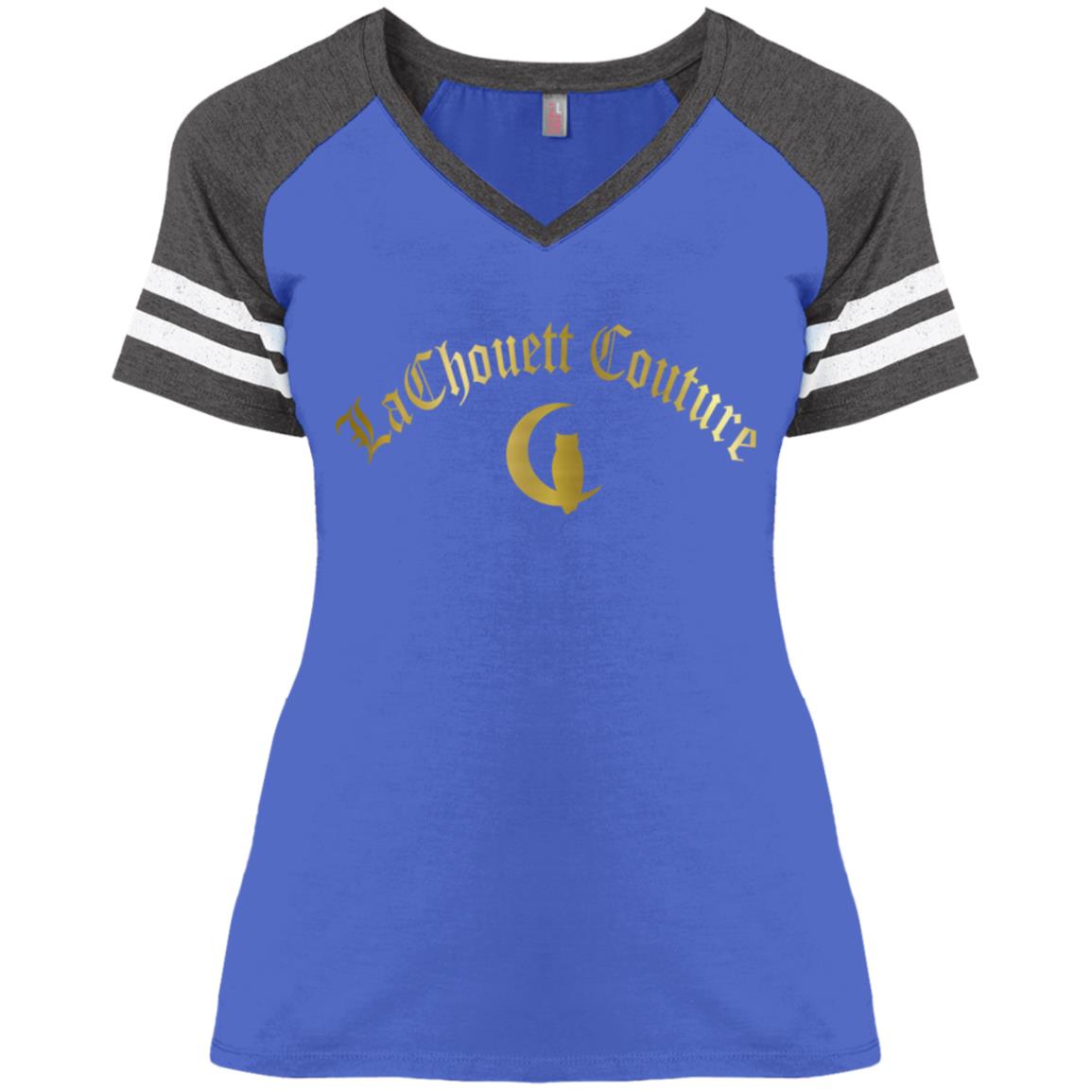 DM476 District Ladies' Game V-Neck T-Shirt