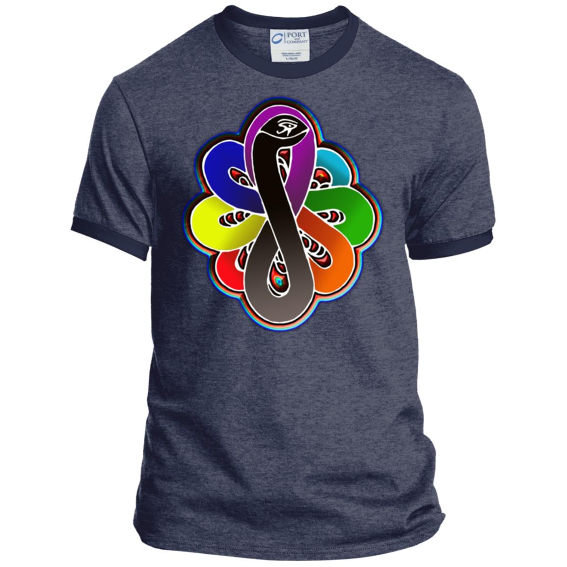 Infinity Snake of B-mwelo(chakras) Ringer Tee