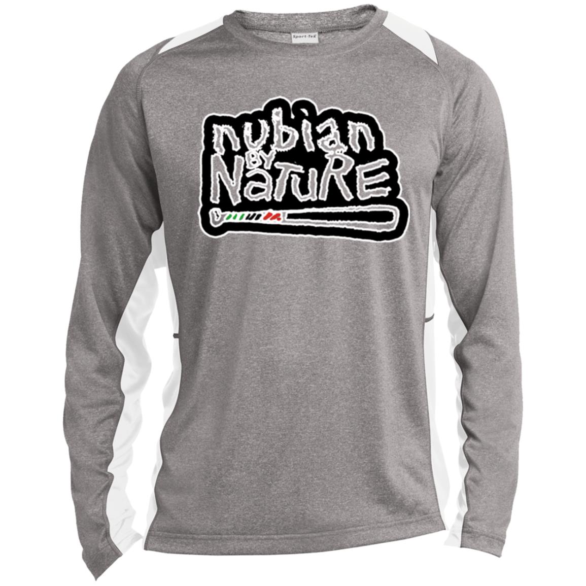 Nubian By Nature LS Sport LS Heather Poly T-Shirt