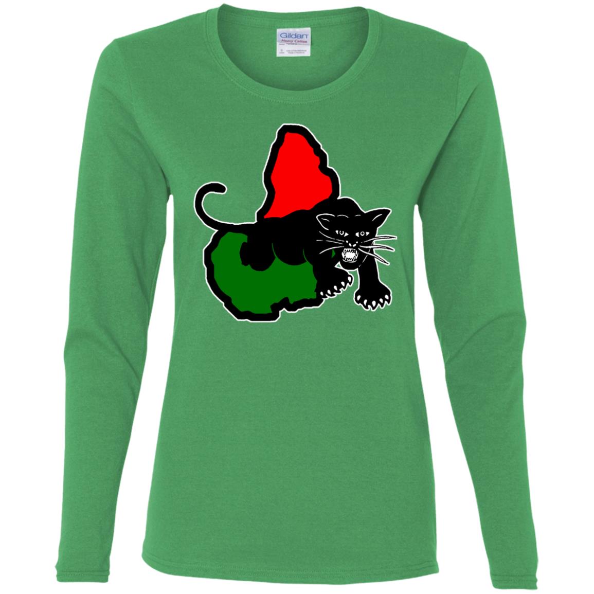 Afrika Panther RBG  Ladies' LS T-Shirt