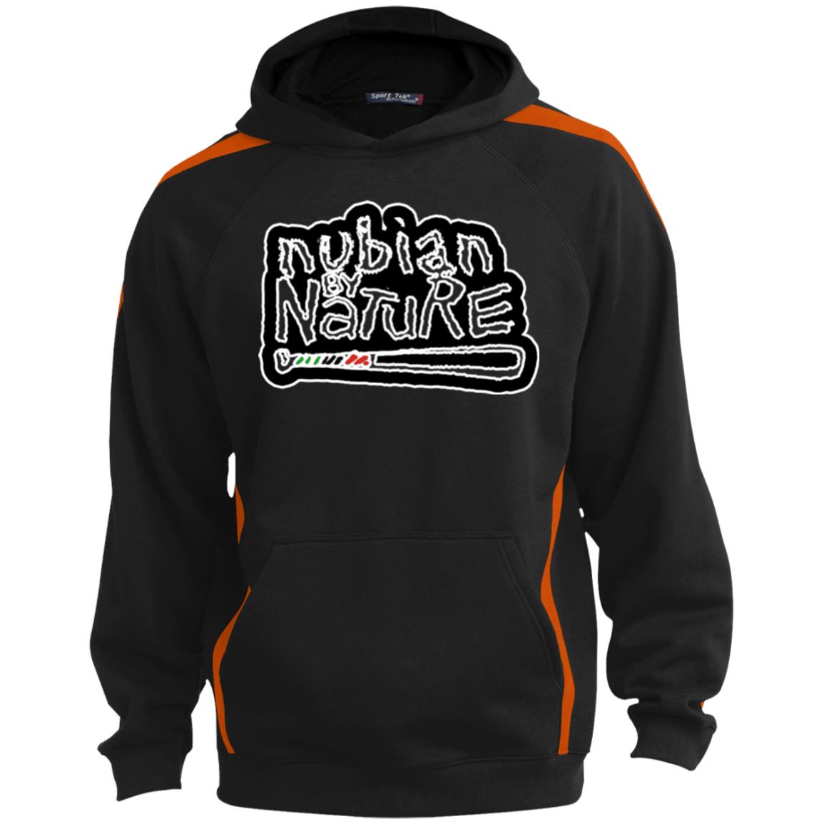 Nubian By Nature Sport Sleeve Stripe Sweatshirt  Lined Hood