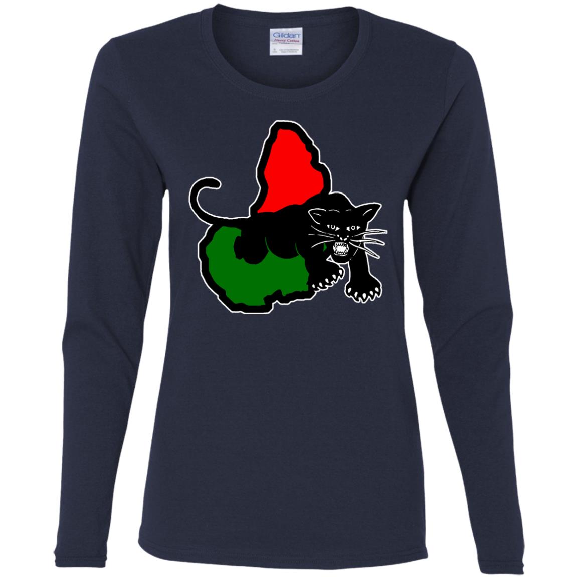 Afrika Panther RBG  Ladies' LS T-Shirt