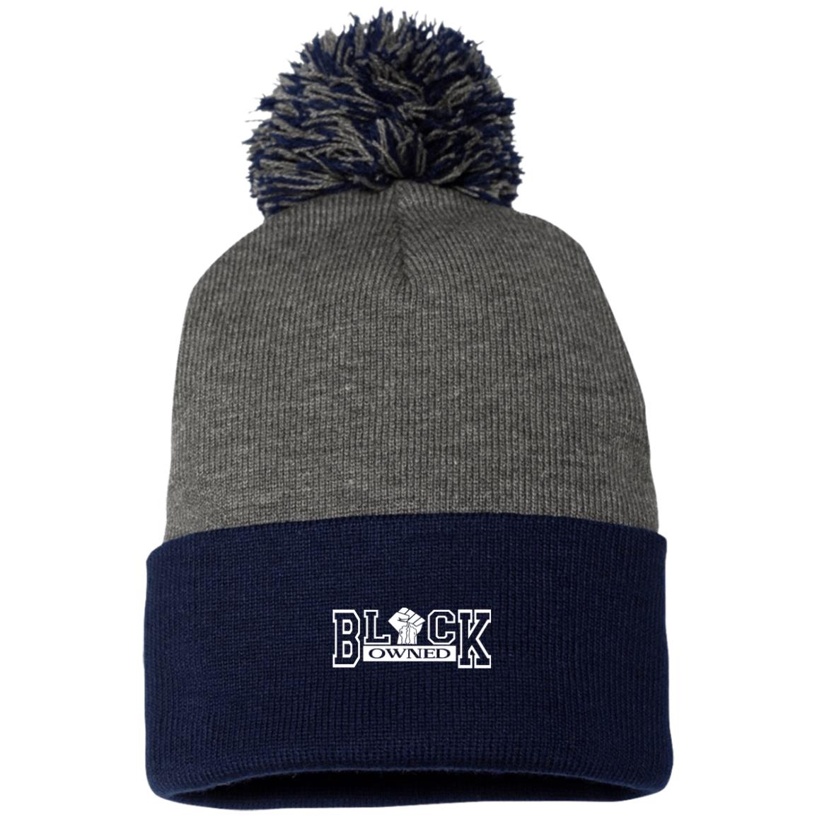 BLACK OWNED Pom Pom Knit Cap