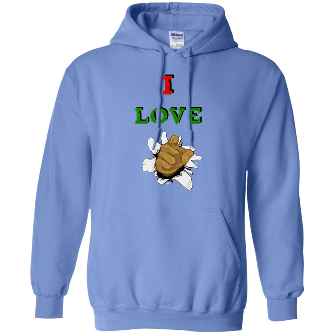I Love You men Pullover Hoodie