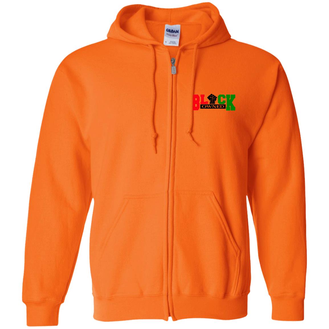 BLACK OWNED RBG Zip Up Hooded Sweatshirt