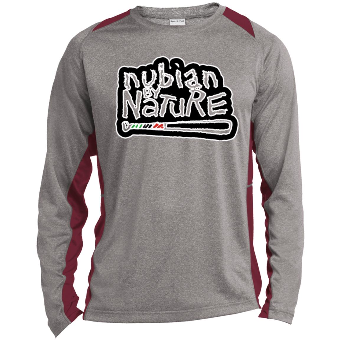 Nubian By Nature LS Sport LS Heather Poly T-Shirt