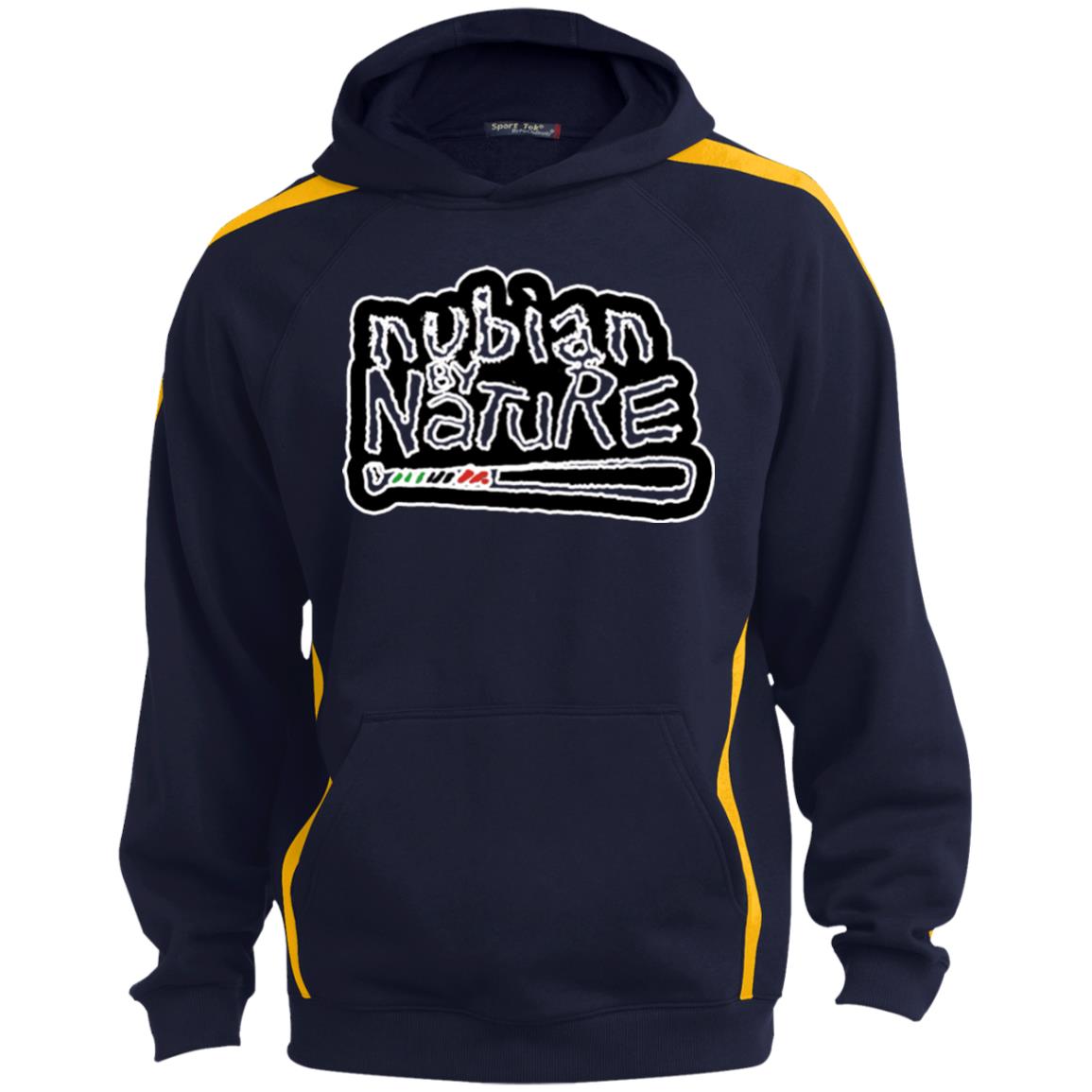 Nubian By Nature Sport Sleeve Stripe Sweatshirt  Lined Hood
