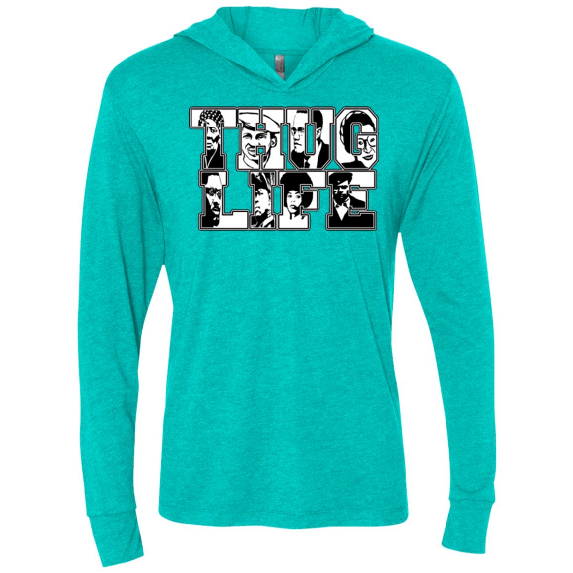 Thug Life Icon Unisex  LS Hooded T-Shirt
