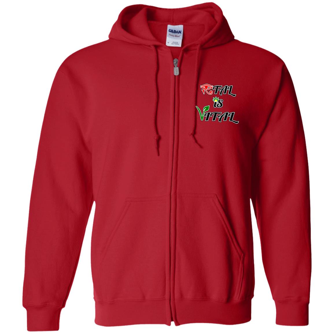 Ital Is Vital EM Zip Up Hooded Sweatshirt