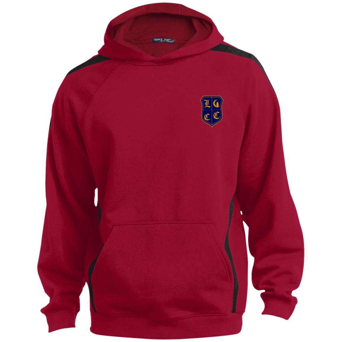 LCC Royal DTG Sleeve Stripe Sweatshirt Lined Hood