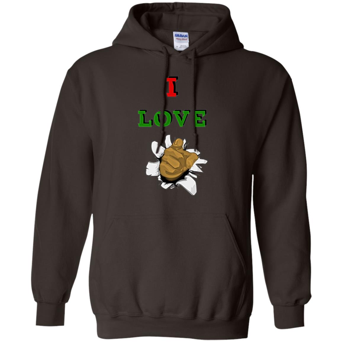I Love You men Pullover Hoodie
