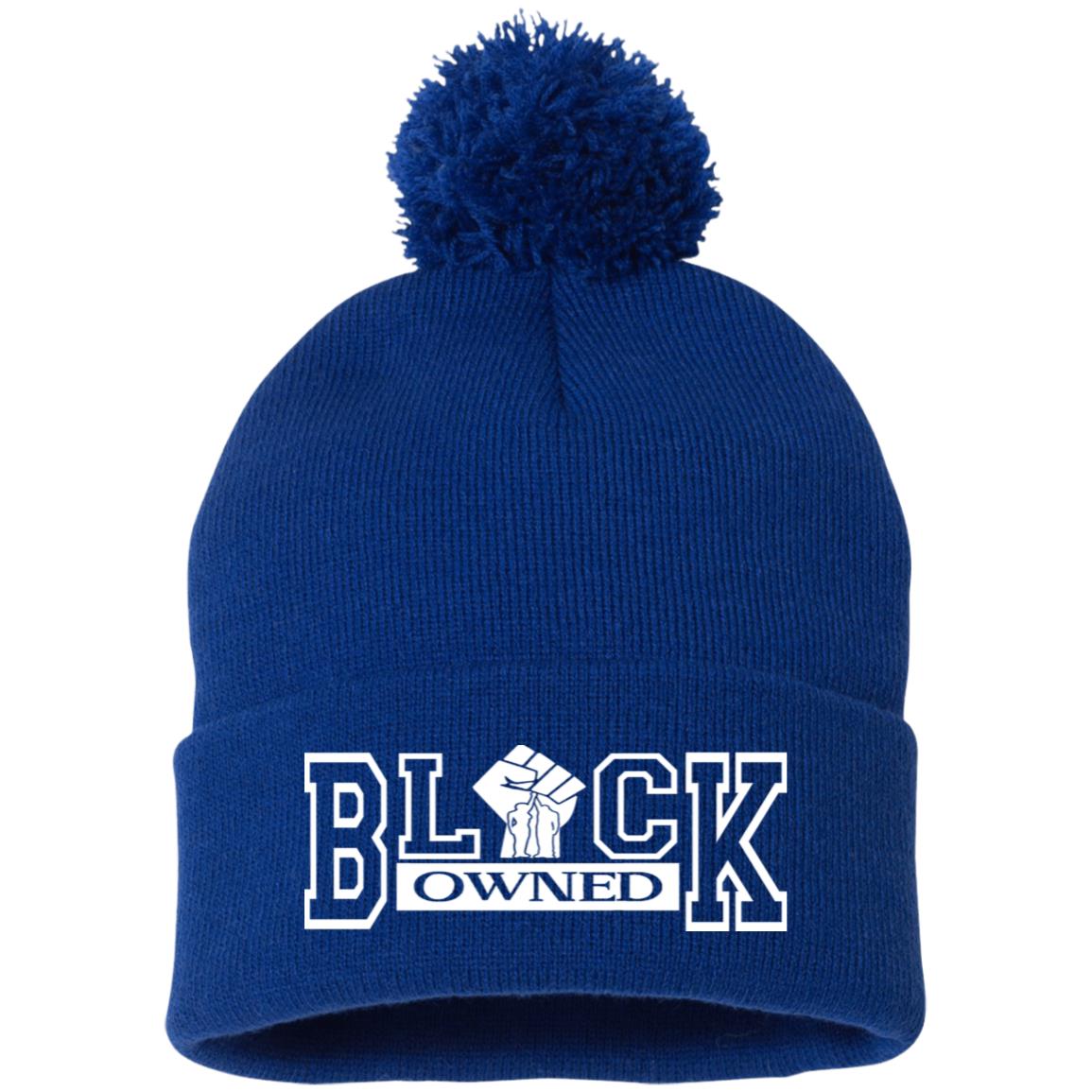 BLACK OWNED Pom Pom Knit Cap