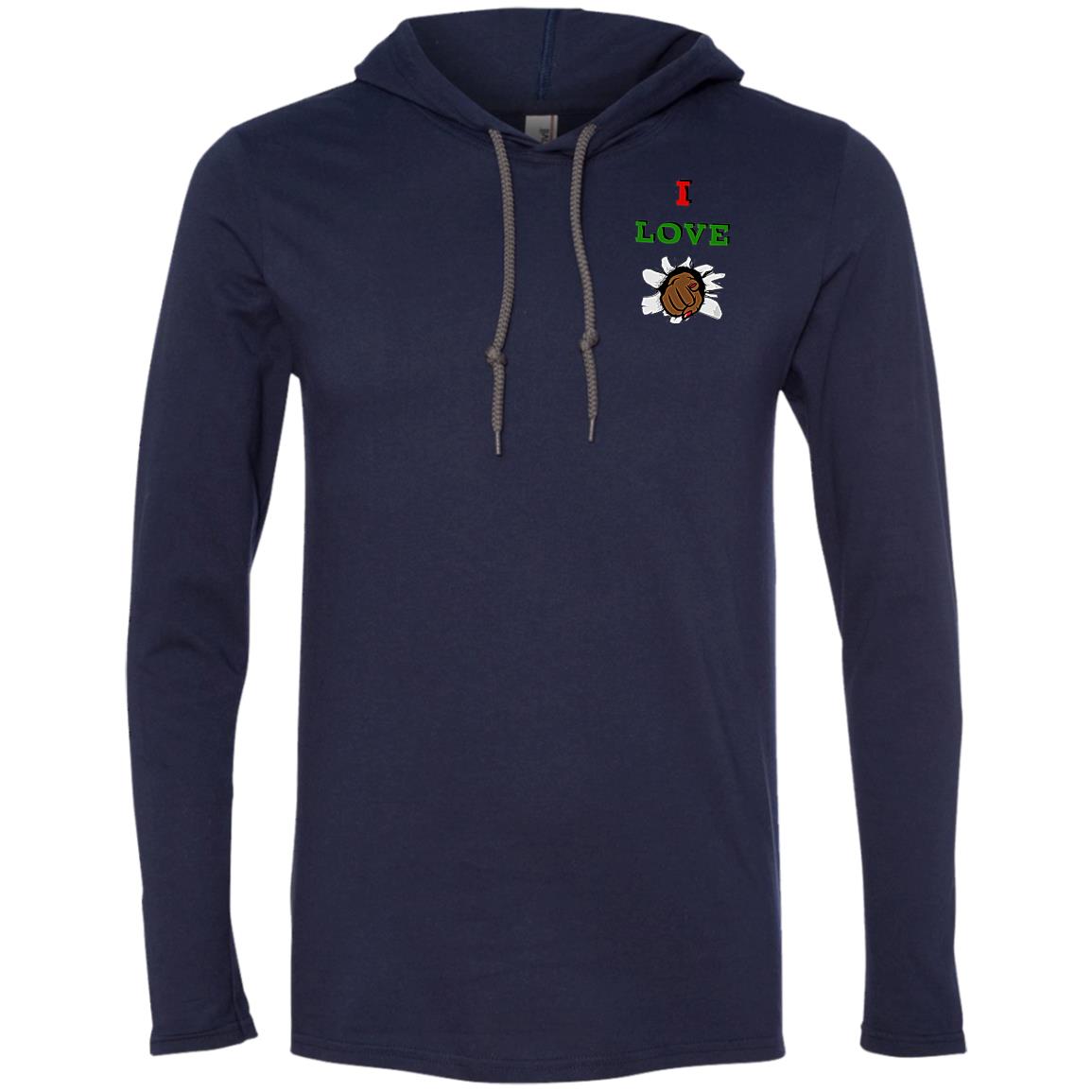 I Love You ladies LS T-Shirt Hoodie