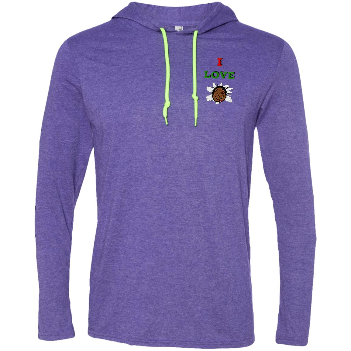 I Love You ladies LS T-Shirt Hoodie