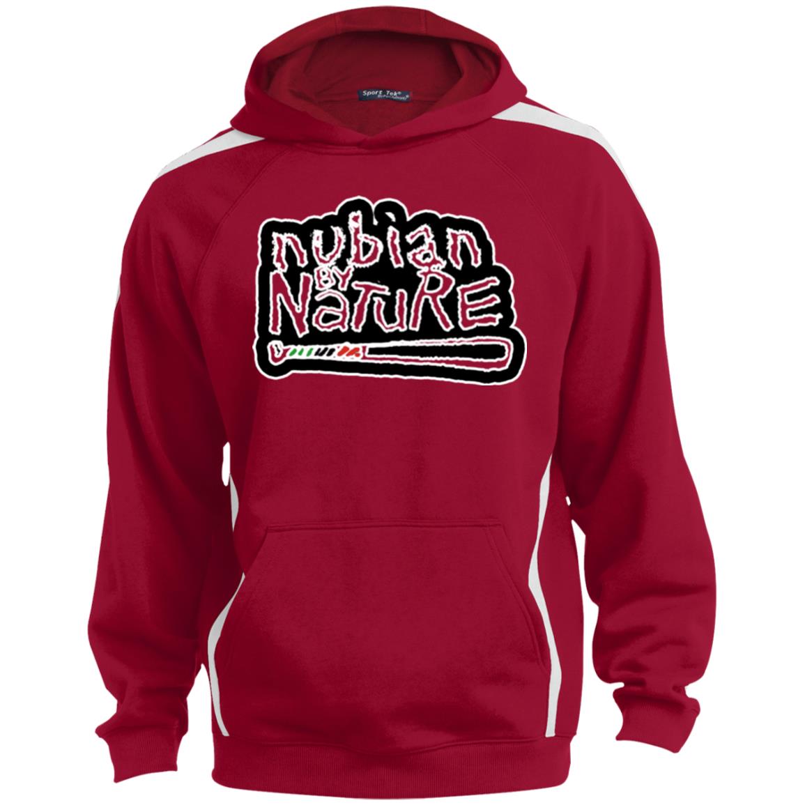 Nubian By Nature Sport Sleeve Stripe Sweatshirt  Lined Hood