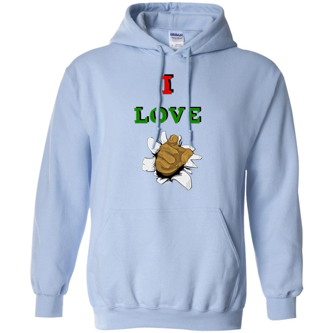 I Love You men Pullover Hoodie