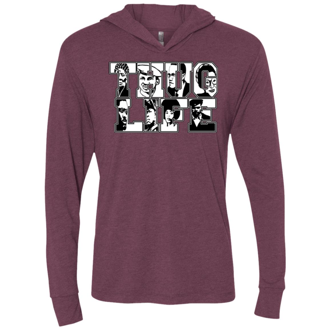 Thug Life Icon Unisex  LS Hooded T-Shirt