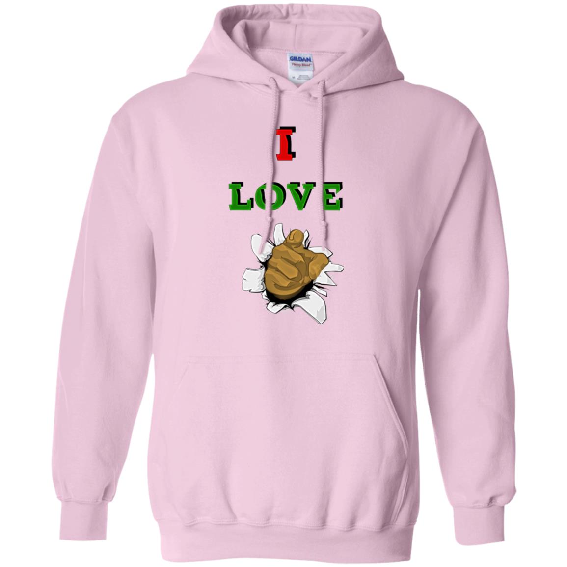 I Love You men Pullover Hoodie