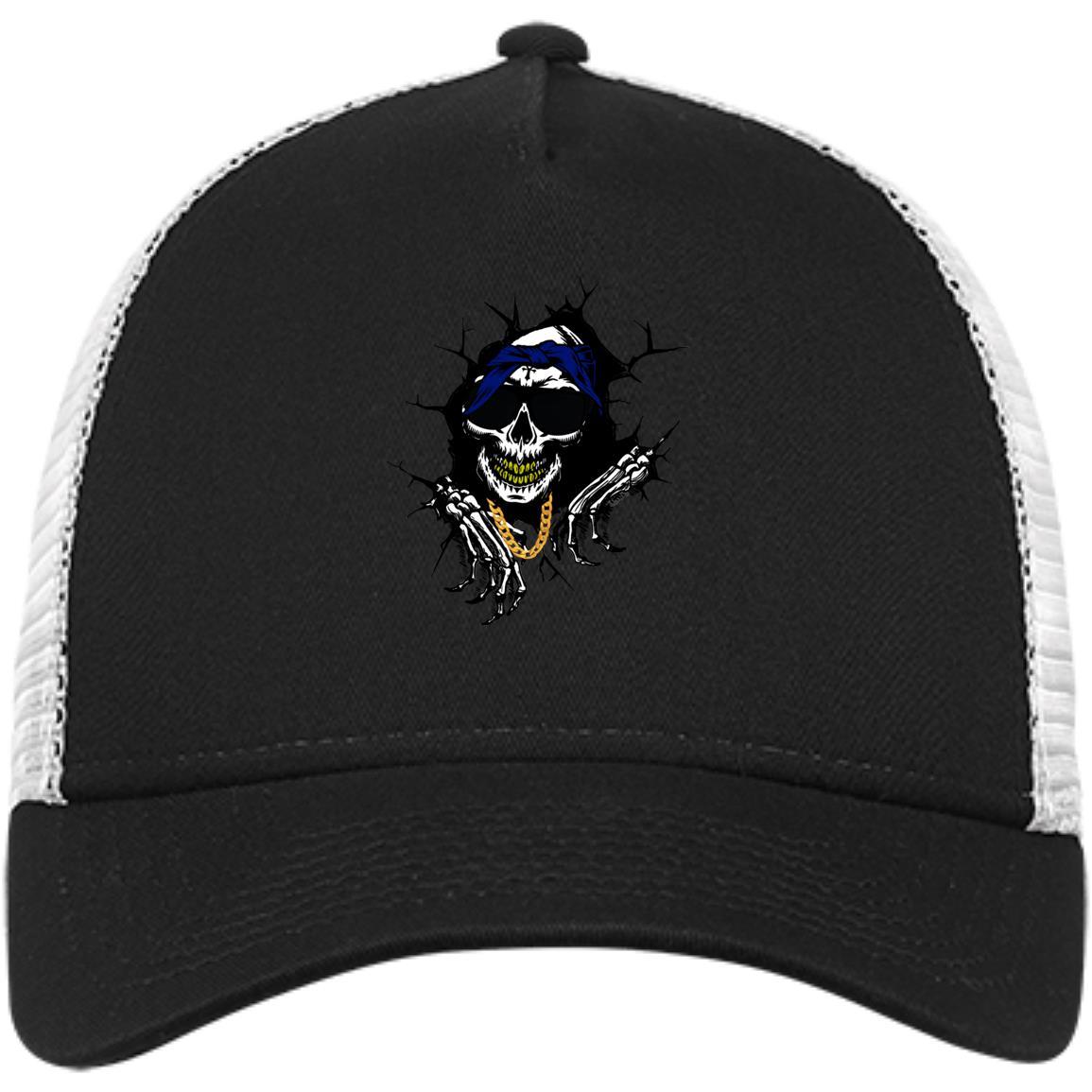 CRIP SKULL Snapback Trucker Cap