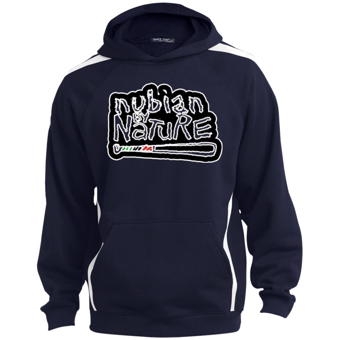 Nubian By Nature Sport Sleeve Stripe Sweatshirt  Lined Hood