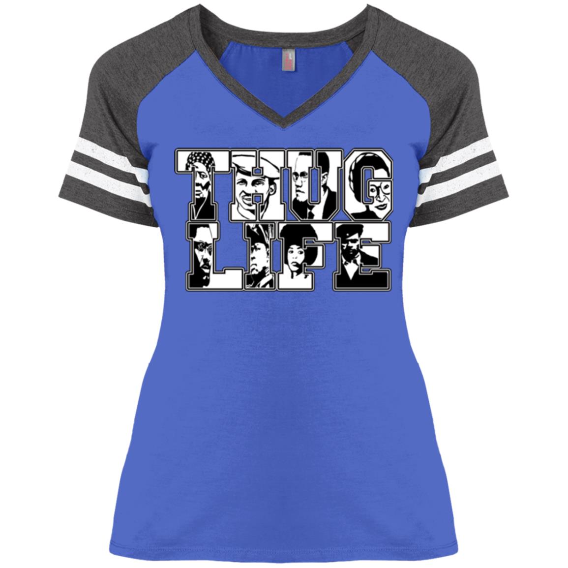 Thug Life Icon Ladies' V-Neck T-Shirt