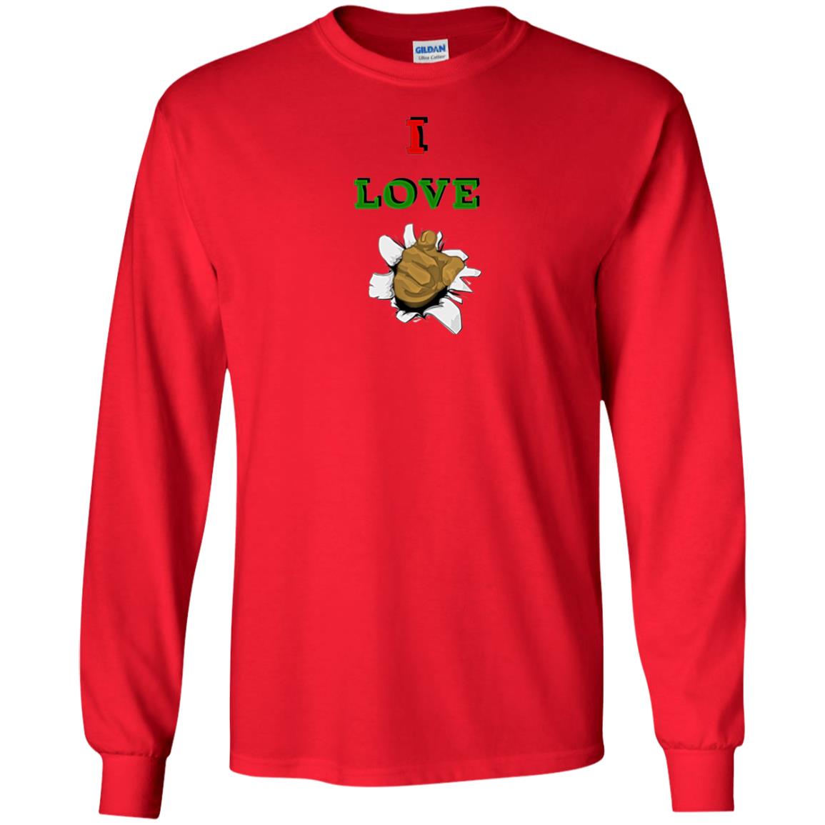 I Love You men LS T-Shirt