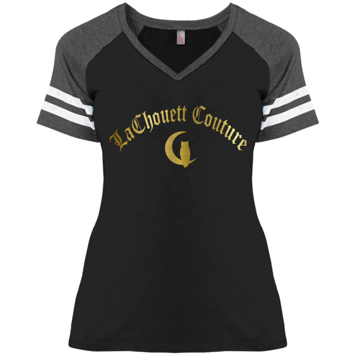 DM476 District Ladies' Game V-Neck T-Shirt