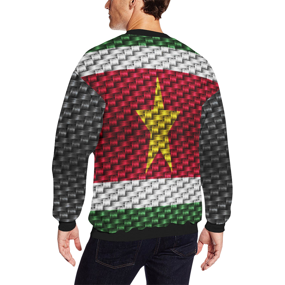 SURINAME Men's Oversized Fleece Crew Sweatshirt