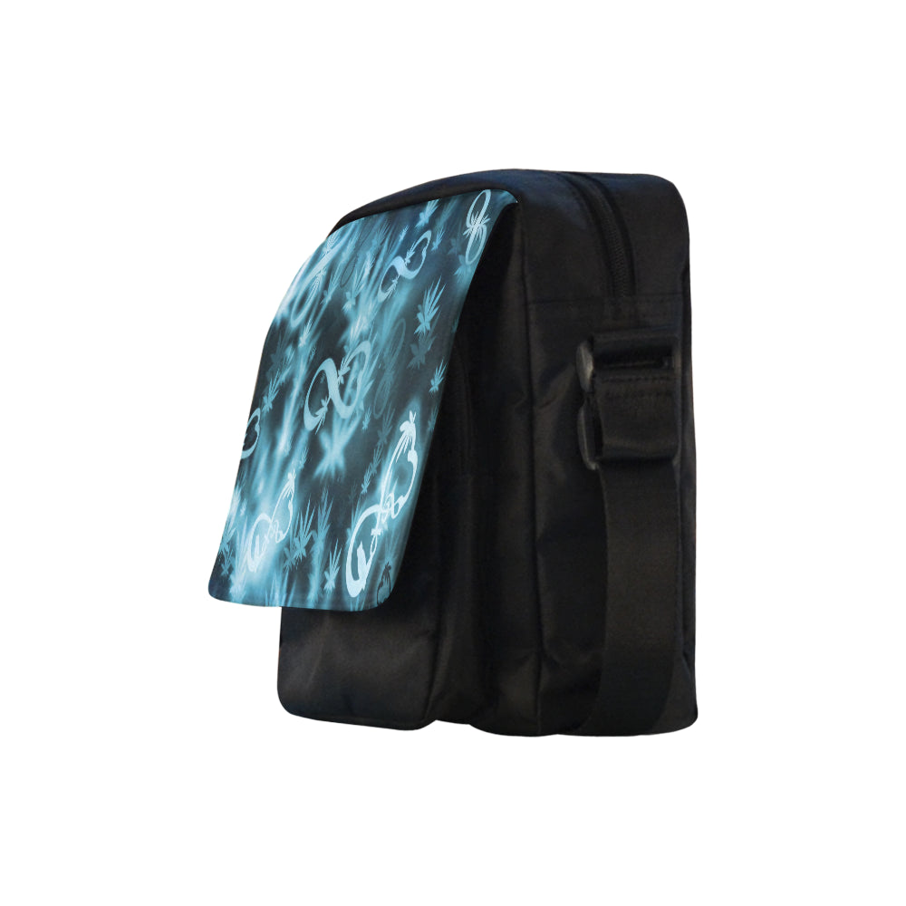 INFINITY BLUE COSMOS Crossbody Nylon Bags (Model 1633)